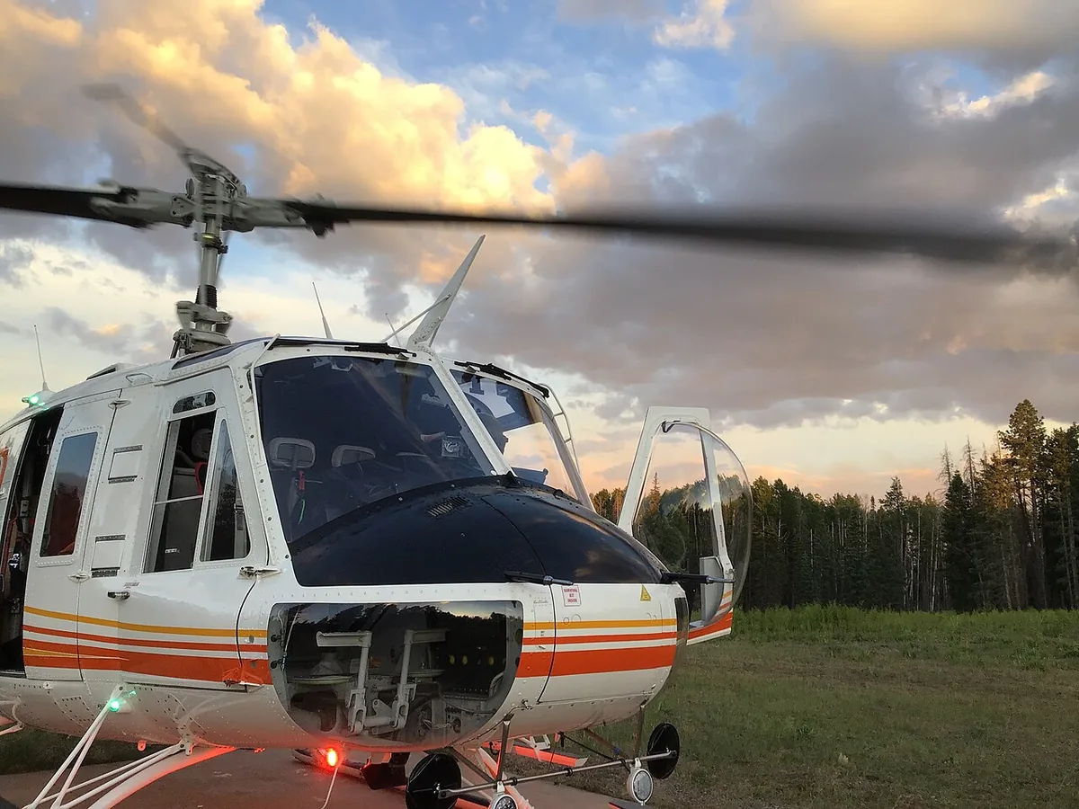 Bringham Fire (2020) in Greenlee County, Arizona - The Payette National Forest Price Valley Rappellers Crew on the Bringham Fire and the Pinal Fire in Arizona, July 2020. This photo