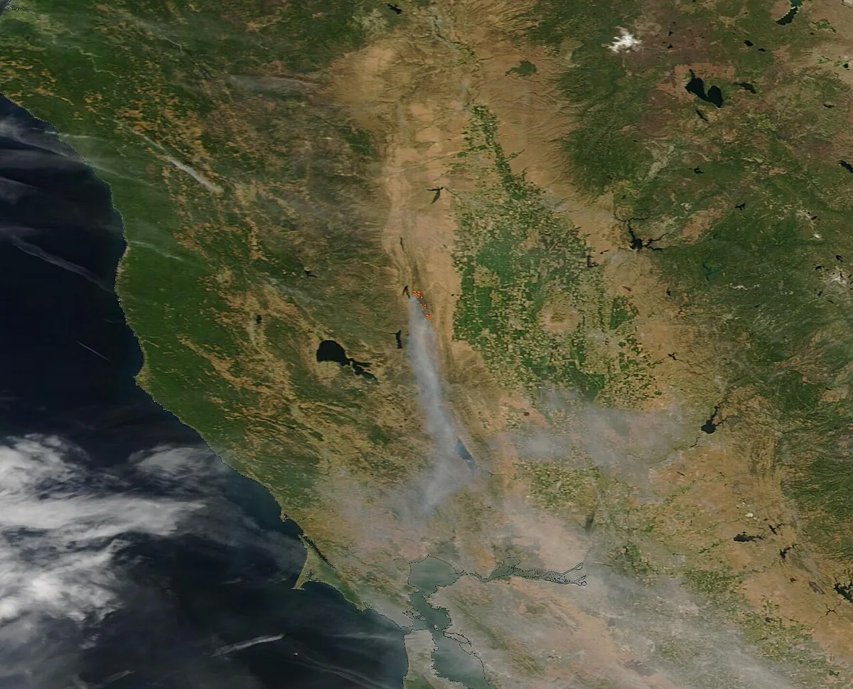 Sites Fire (2024) in Colusa County, California - The Sites Fire first ignited on June 17, 2024, at approximately 1:40 p.m. PDT (2040 UTC) near Sites Lodoga Road and Wilson Creek, 