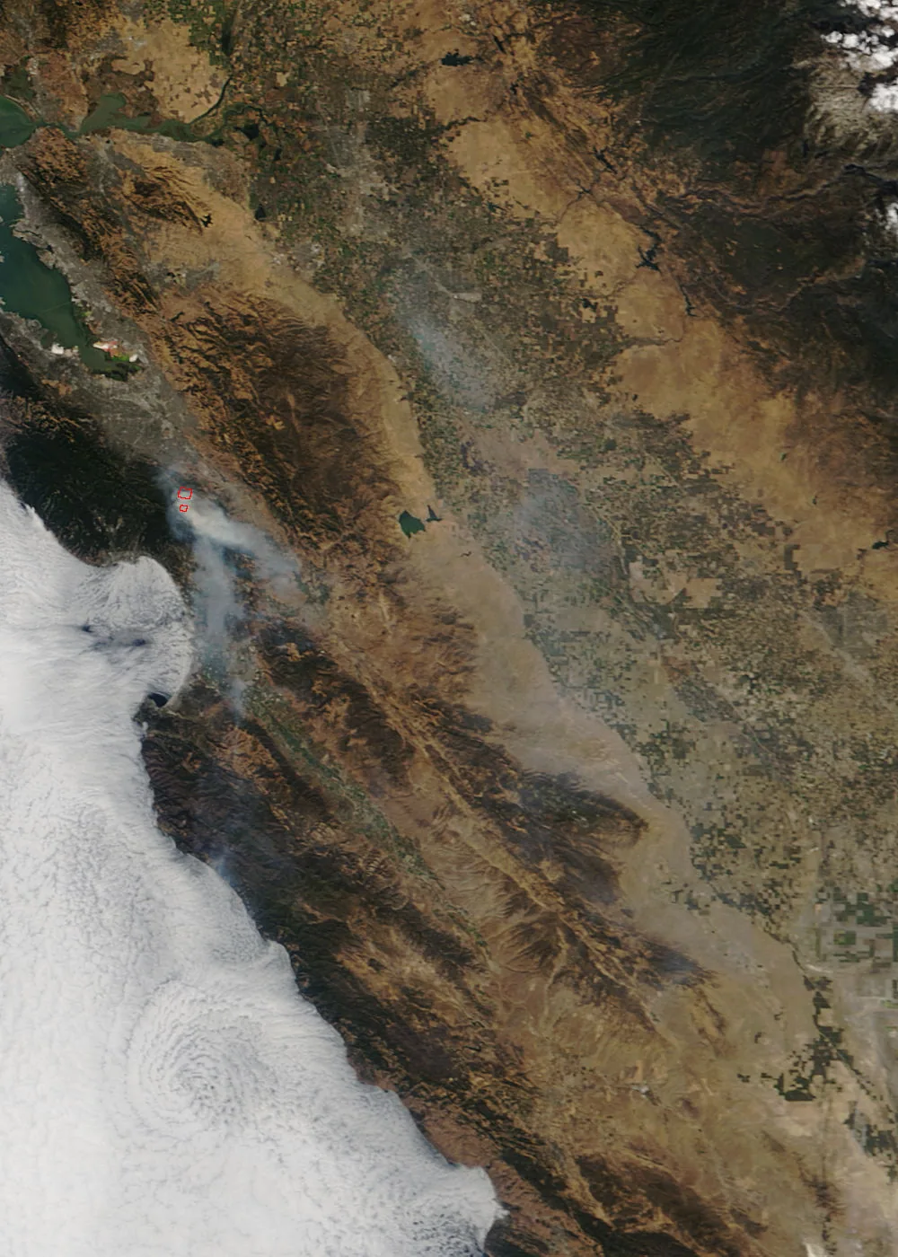 Loma Fire (2016) in Santa Clara County, California - The Loma Fire in California ignited on September 26, 2016, and quickly spread to cover 2,250 acres. According to Cal Fire, as of S